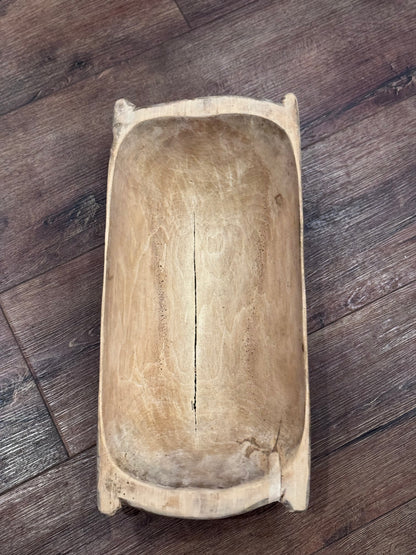 Antique Medium Wooden Bowl