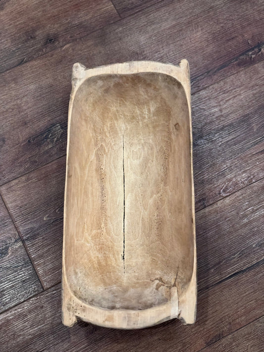 Antique Medium Wooden Bowl