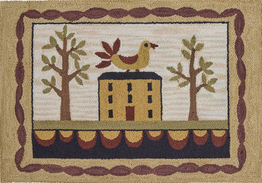 Bless Our Home Hooked Rug