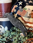 Americana Primitive Crow with USA Flag & Hat