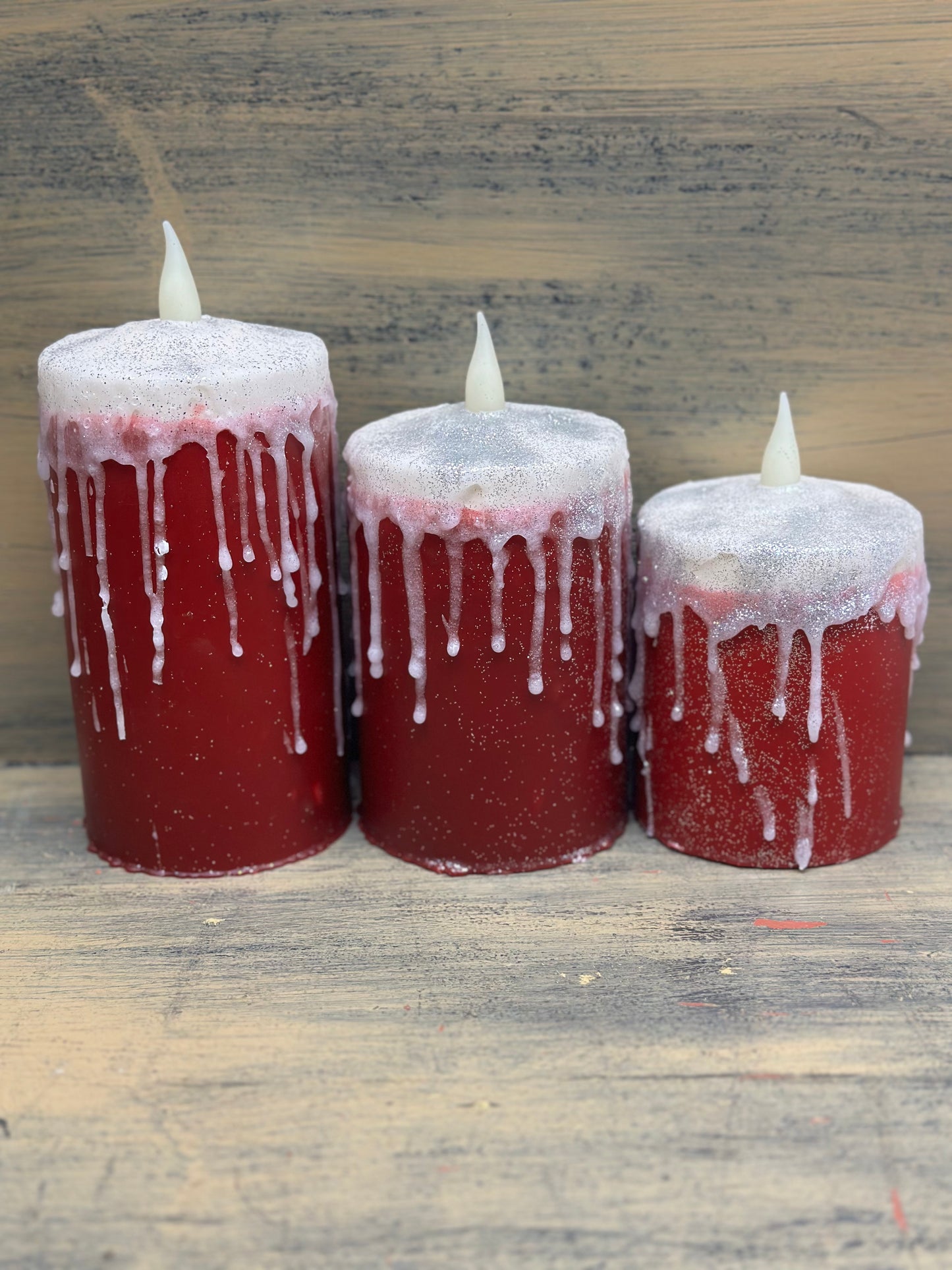 Wax Dipped Pillar Timer Candles