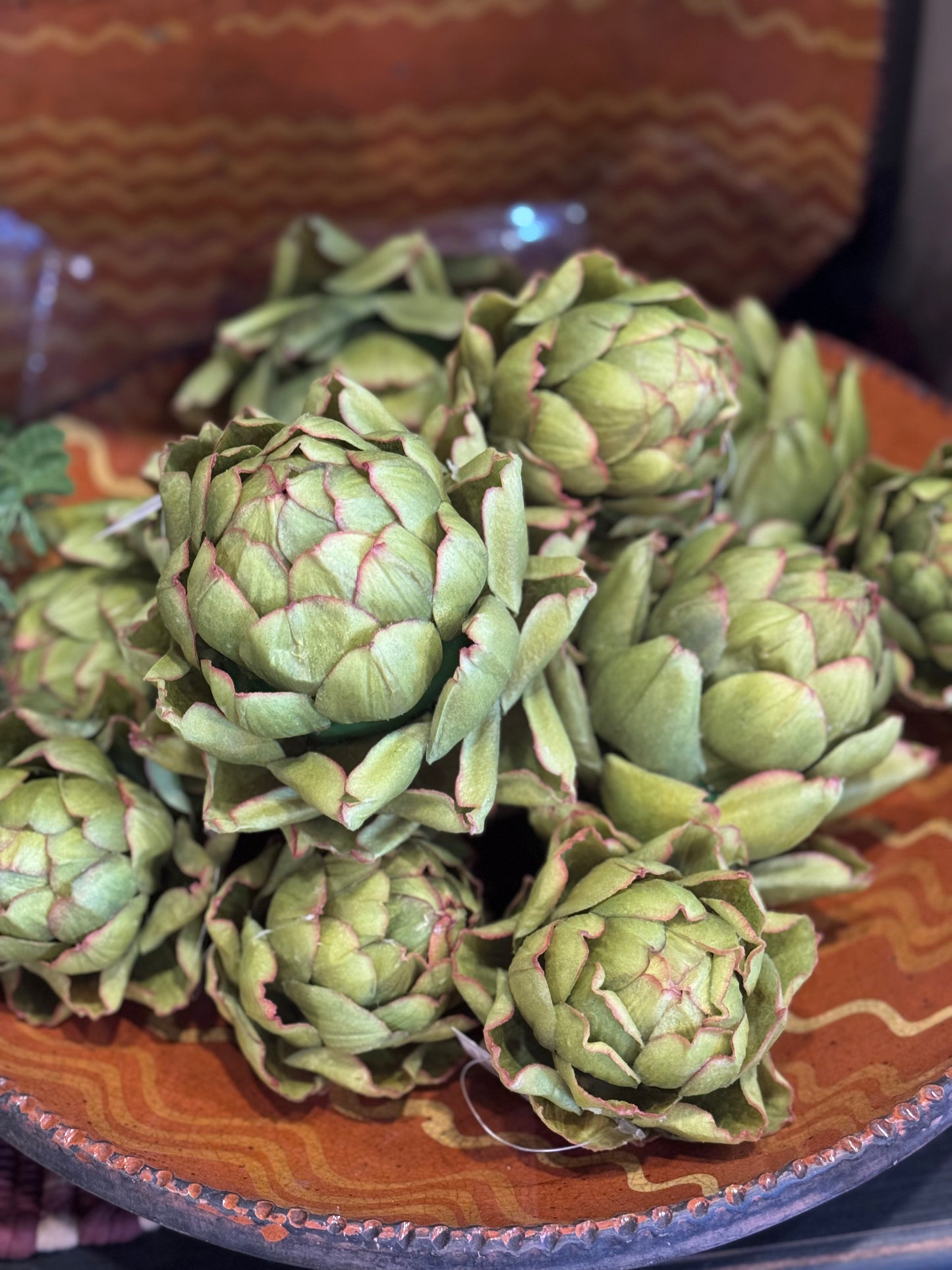 Faux Artichoke Bowl Filler