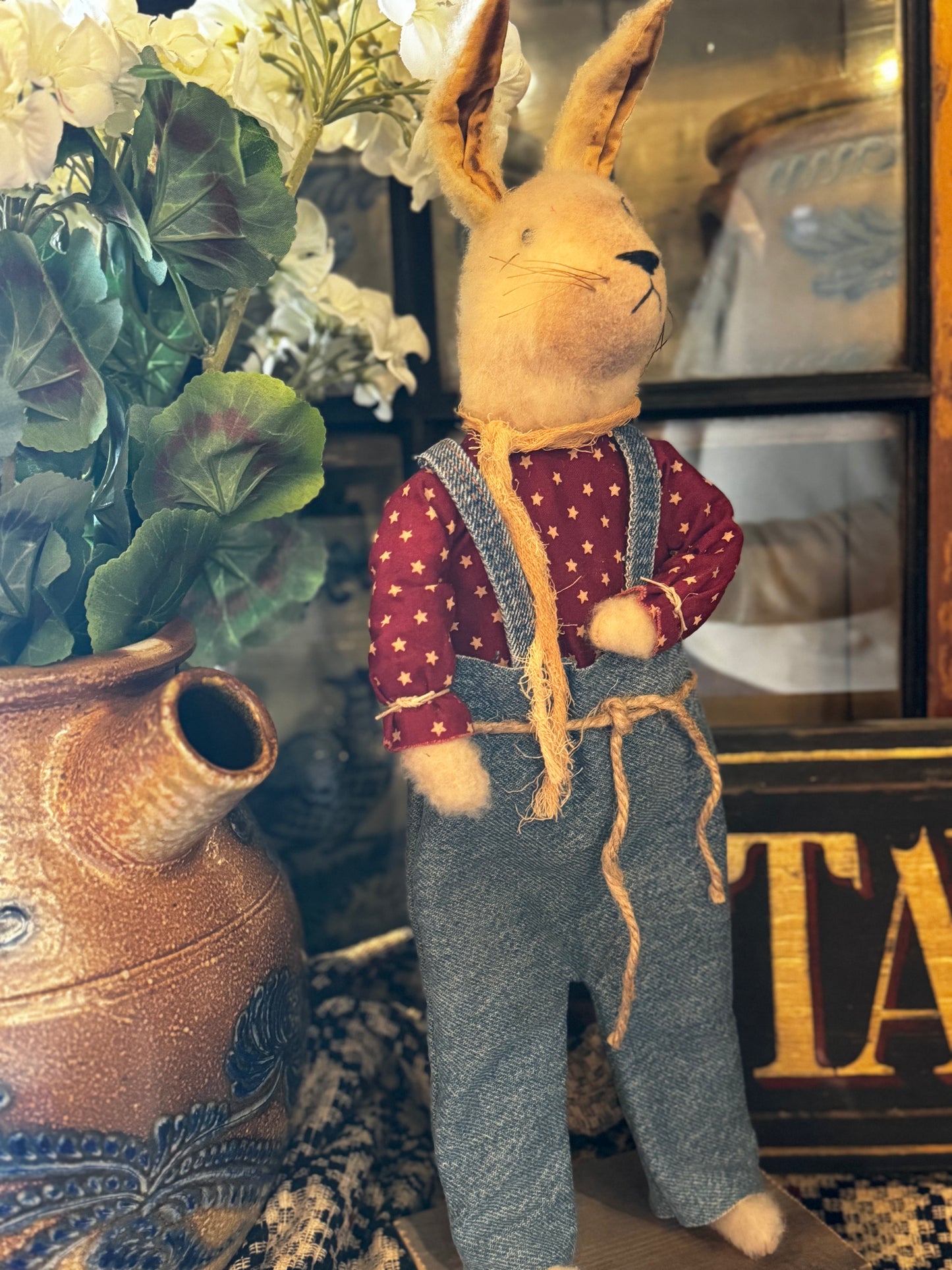 Handmade Standing Americana Bunny