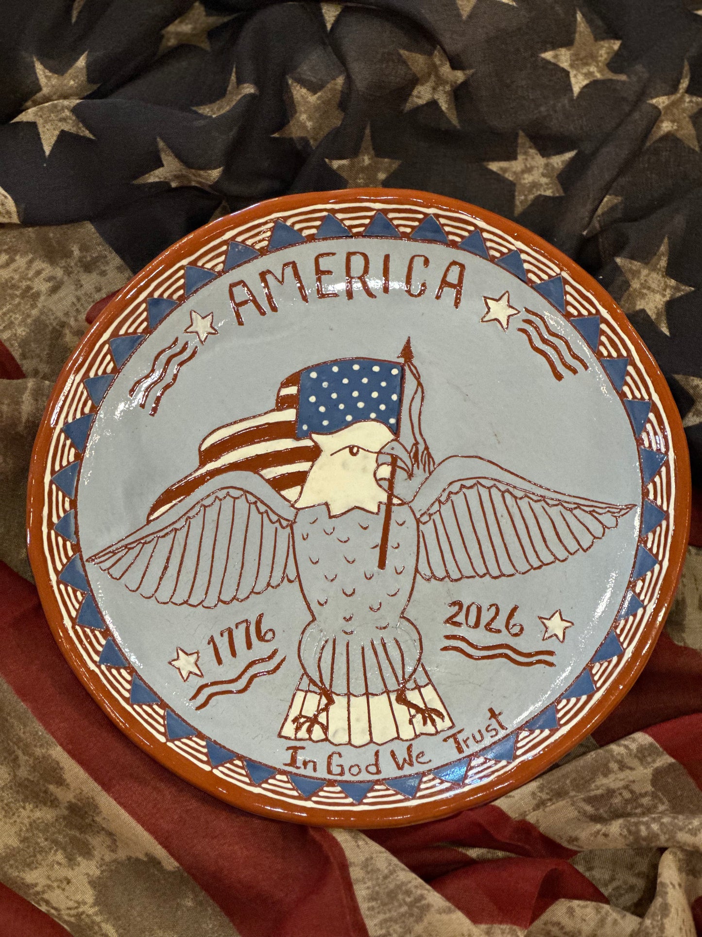 Red Oaks Americana 12” Eagle Plate