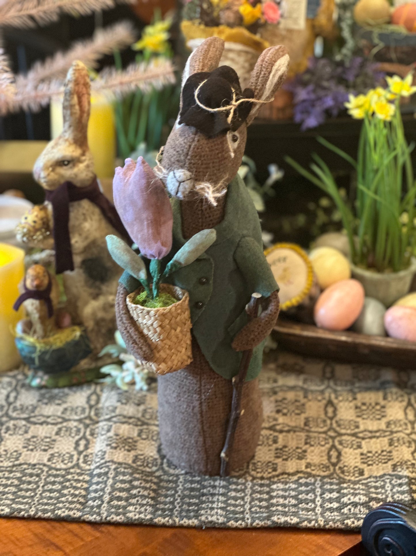 Handmade Wool Bunny Dolls