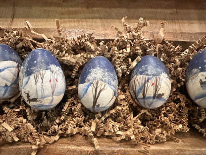 Fraktur Eggs Set Winter