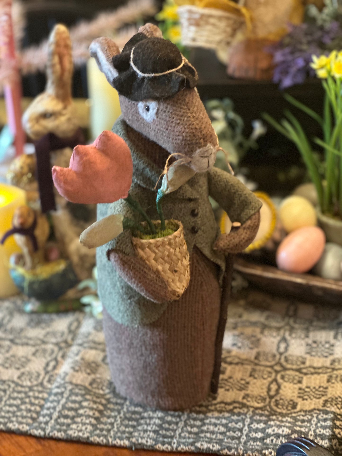 Handmade Wool Bunny Dolls