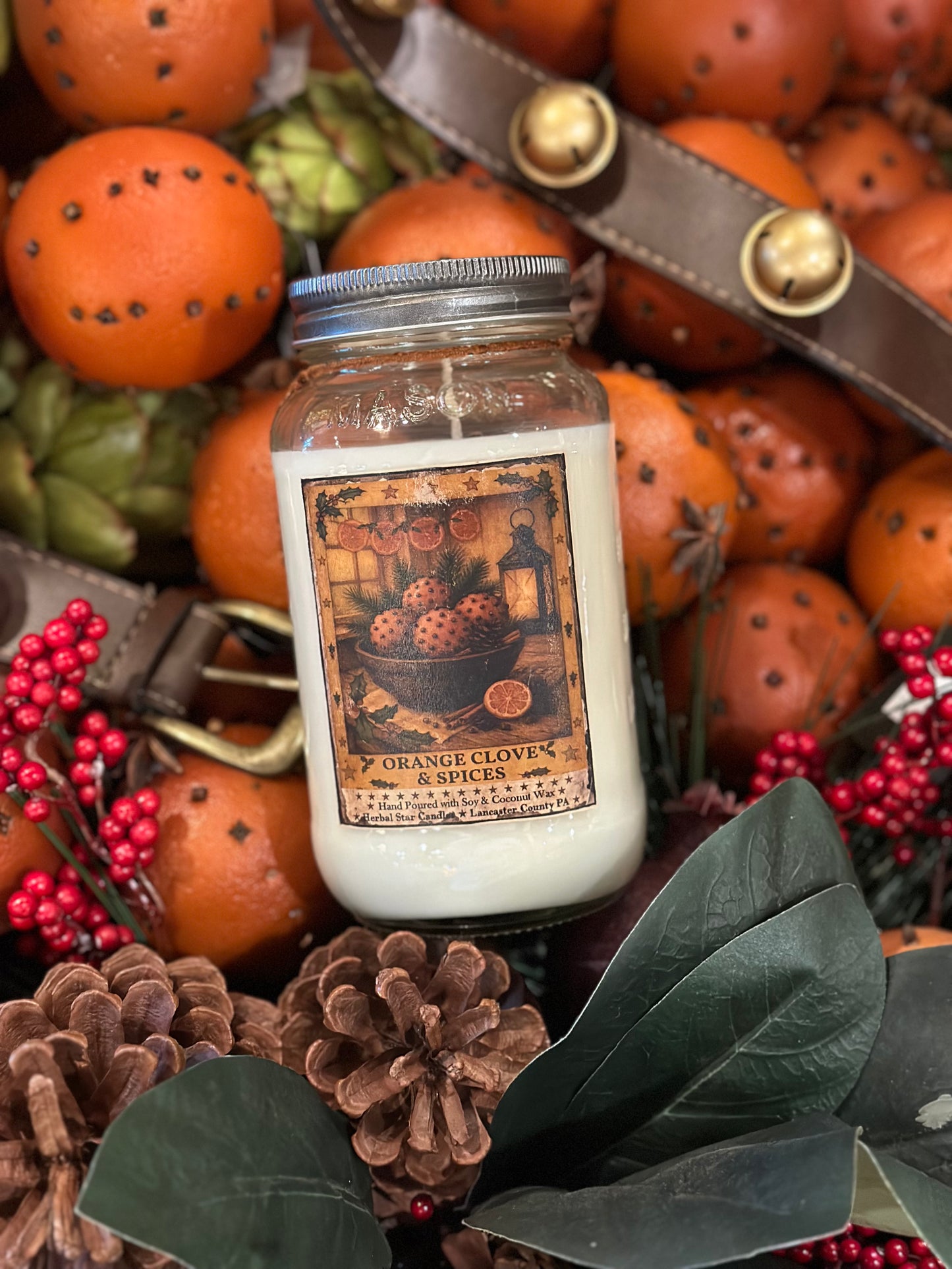 Herbal Star 24oz Winter Candles