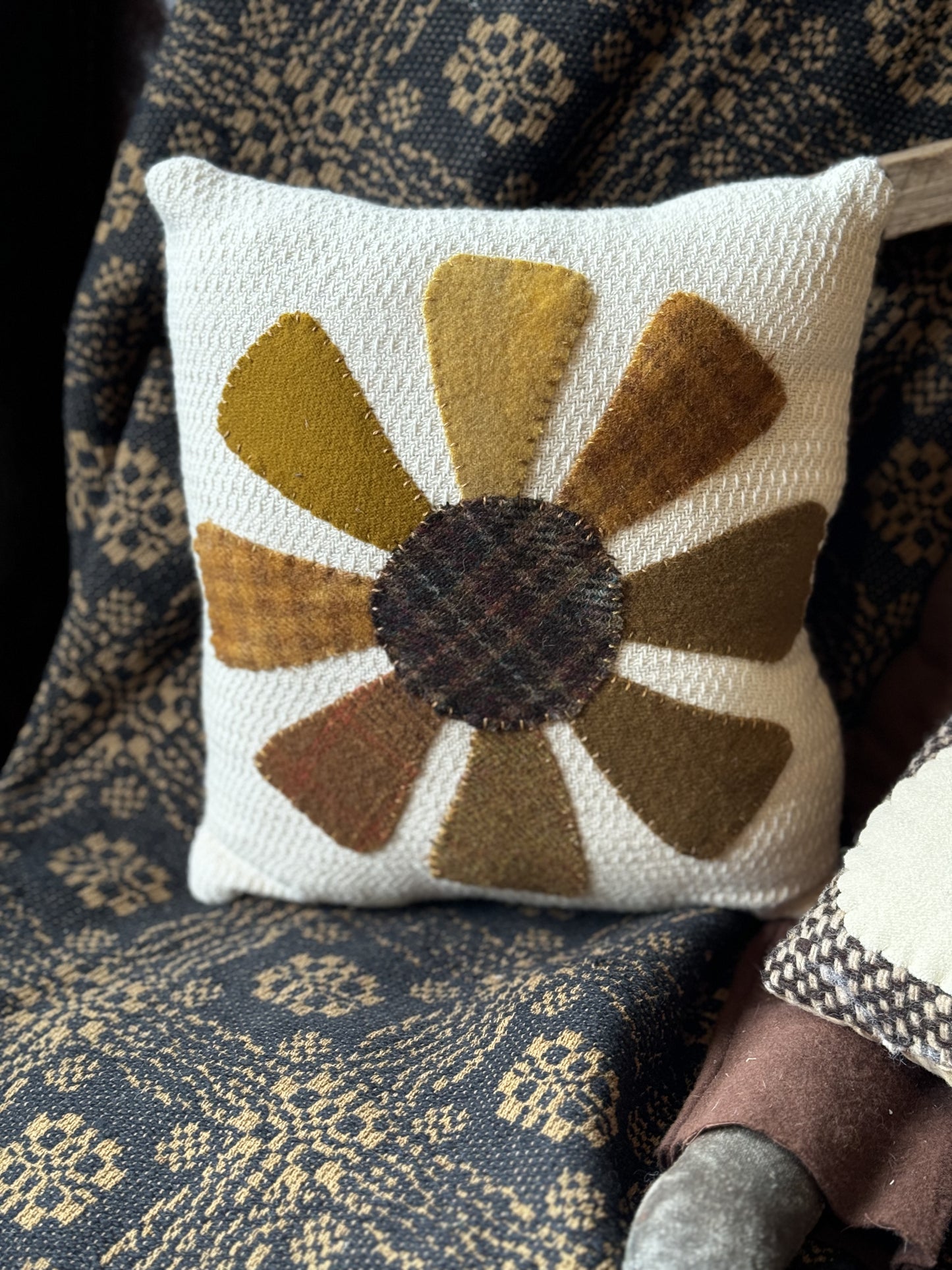 Wool Appliqué Pillow