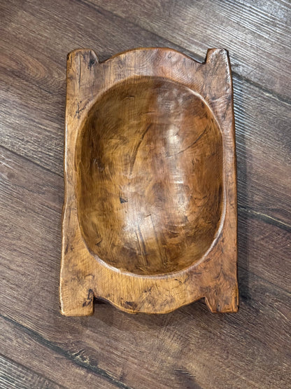 Reproduction Wooden Dough Bowl