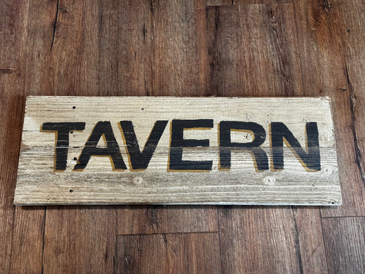 Handmade Tavern Sign