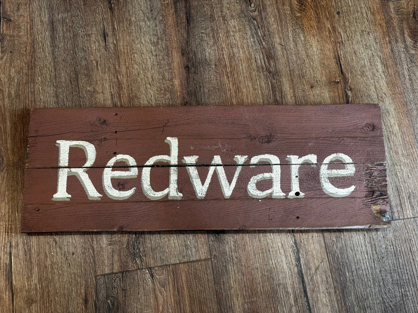 Handmade Redware Sign