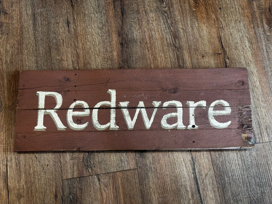 Handmade Redware Sign