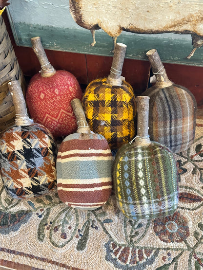 Handmade Large Fall Pumpkins Vintage SALE