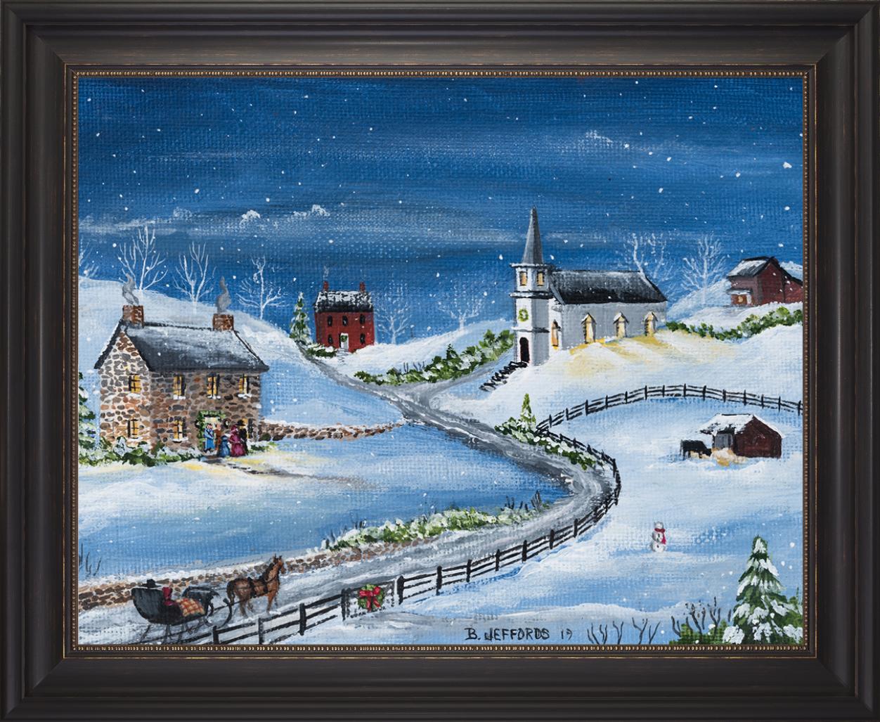 WINTERY GLOW Framed Art