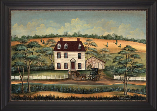 ARRIVING AT THE INN Framed Art