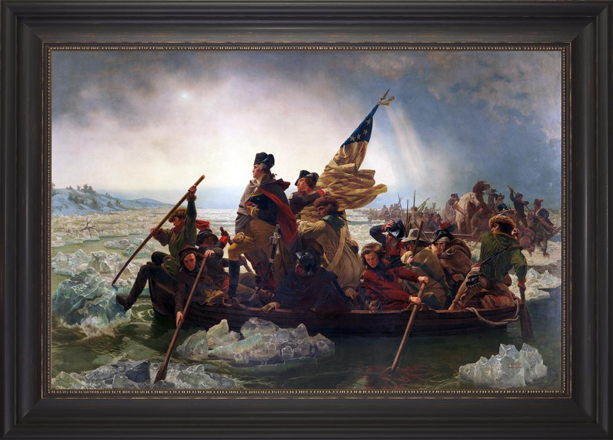 Washington Crossing the Delaware Framed Art