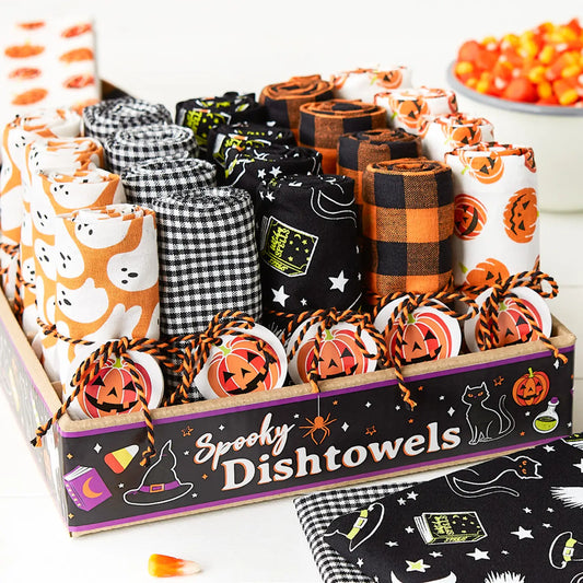 SALE Halloween Dishtowels