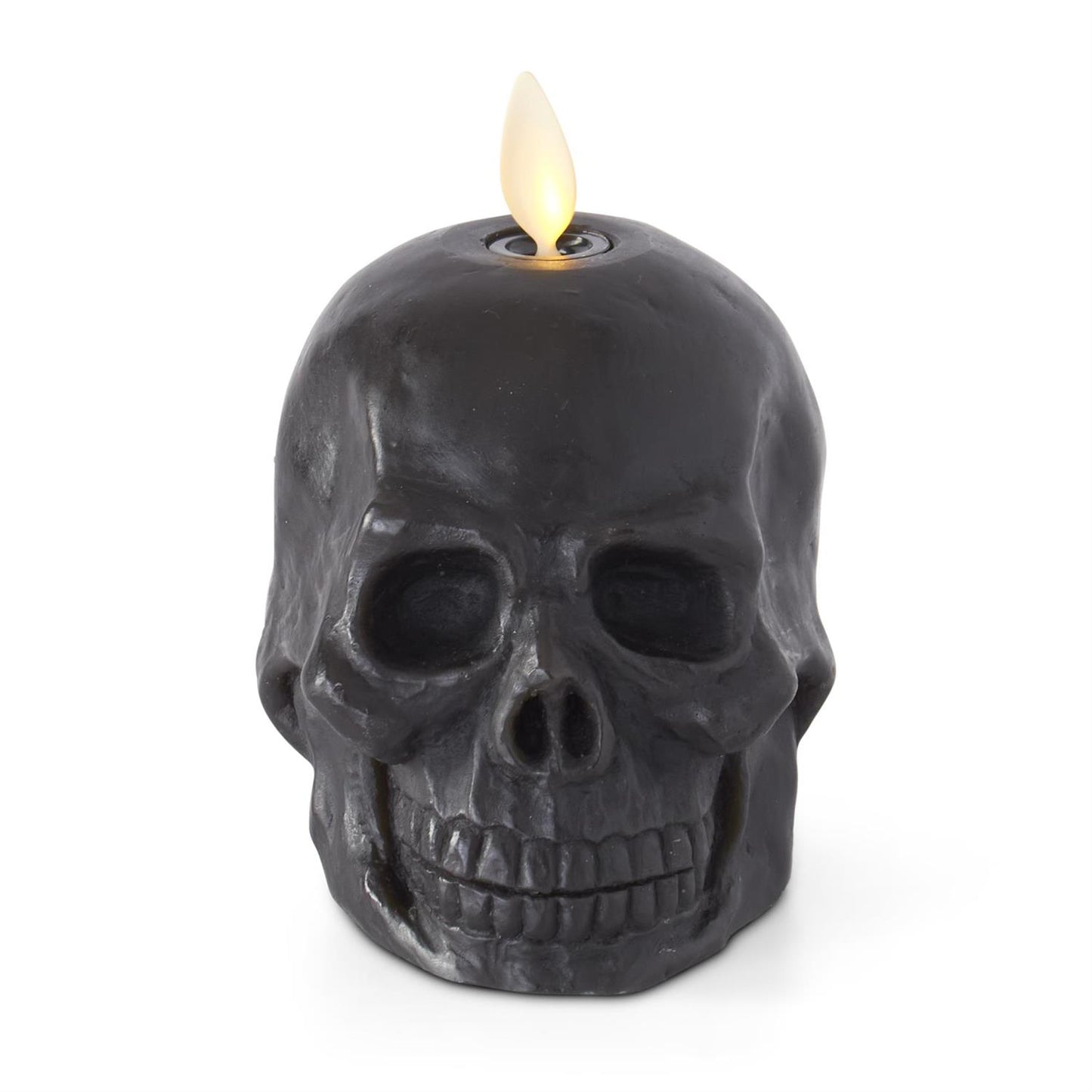 SALE Black Skull Luminara Candle Fall