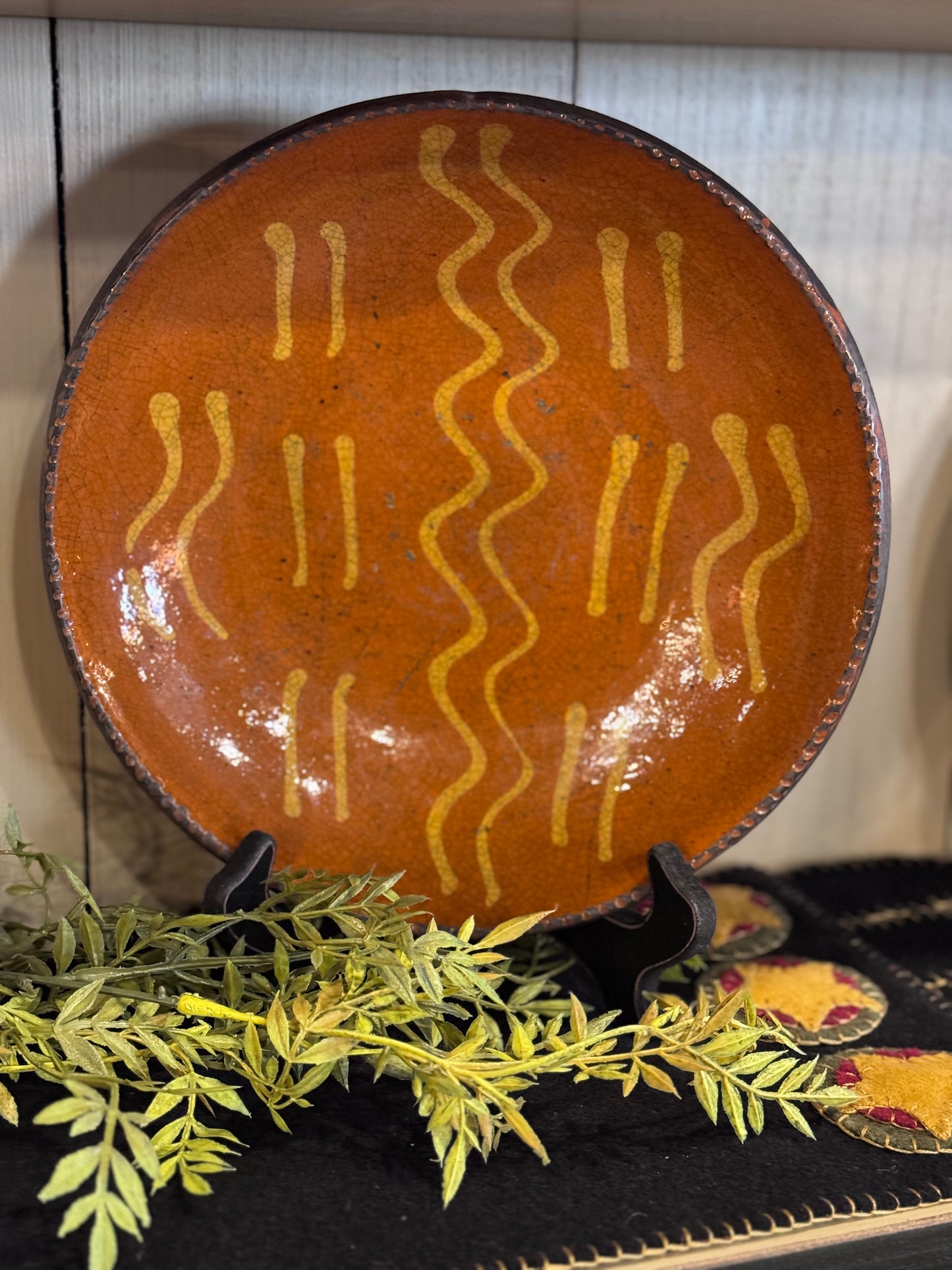 Shooner 9.5” Slipware Plate A
