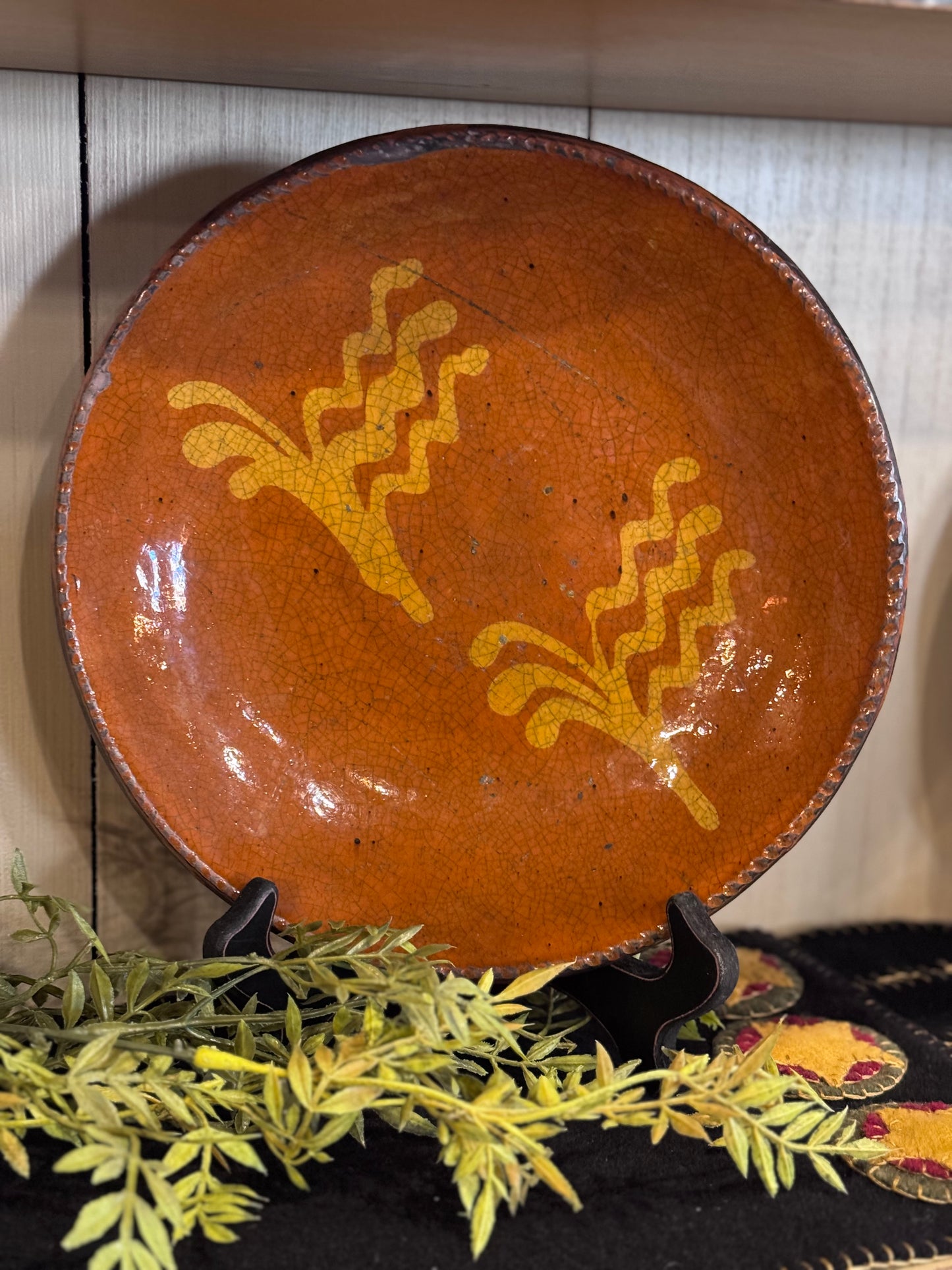 Shooner 9.5” Slipware Plate B