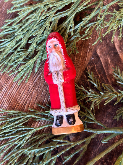 Stone Ridge Chalkware Santa Ornament