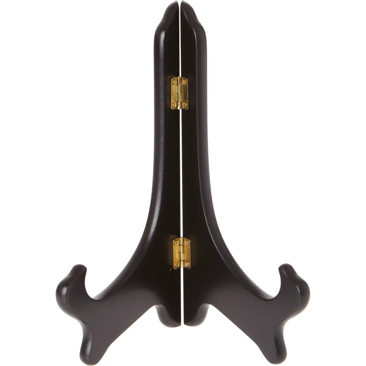 Smooth Black Finish Wood Plate Stands