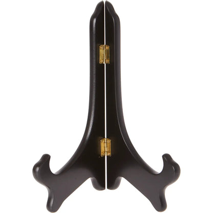 Smooth Black Finish Wood Plate Stands
