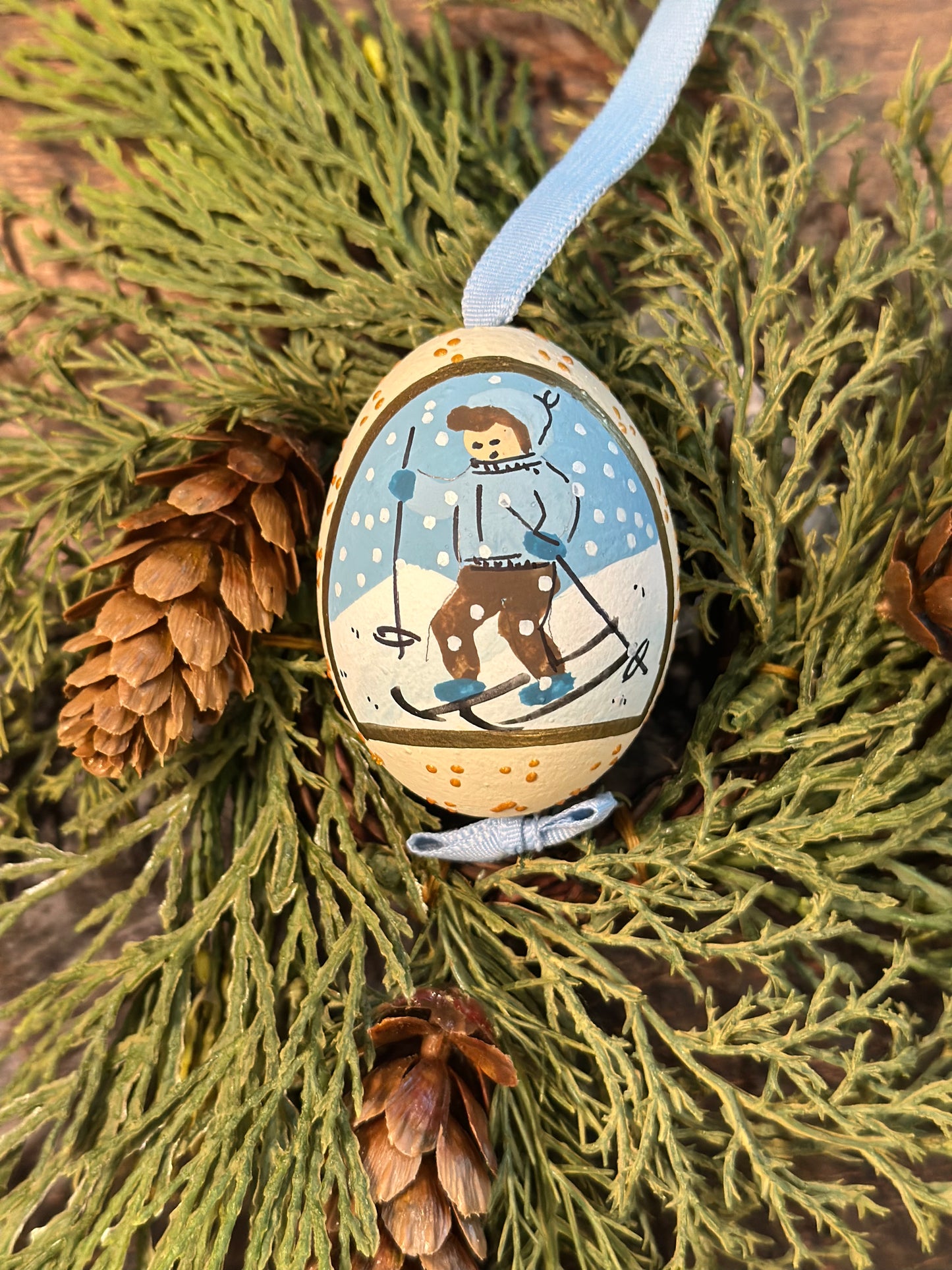 Winter Wonderland Hand Painted Austria Eggs
