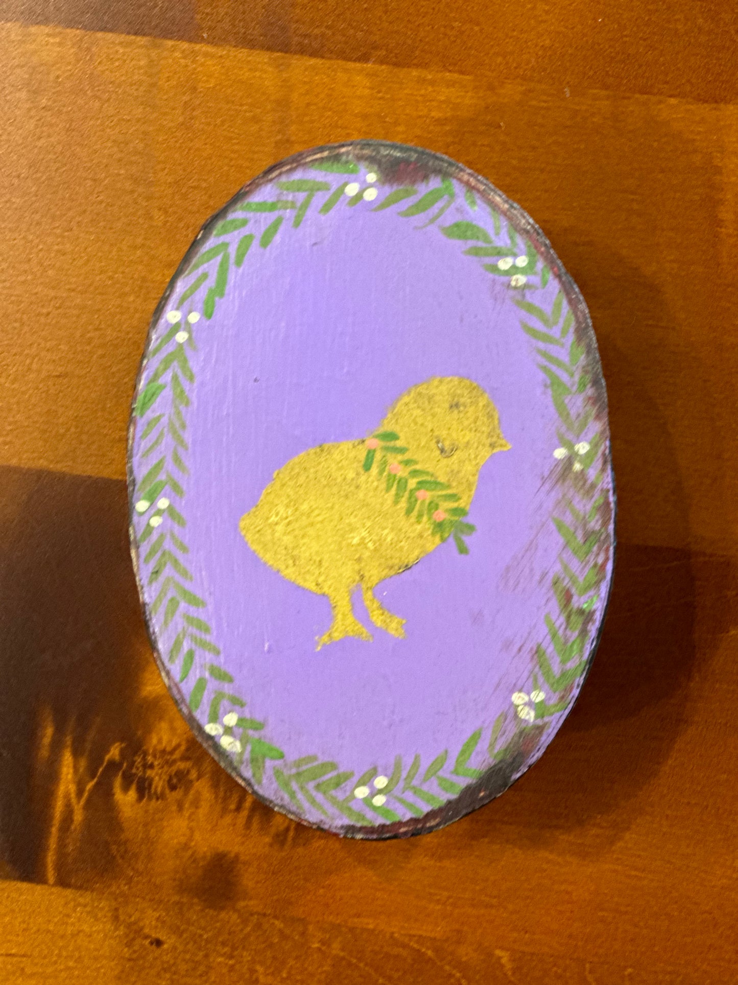 Spring/Easter Small Papier-mâché Box