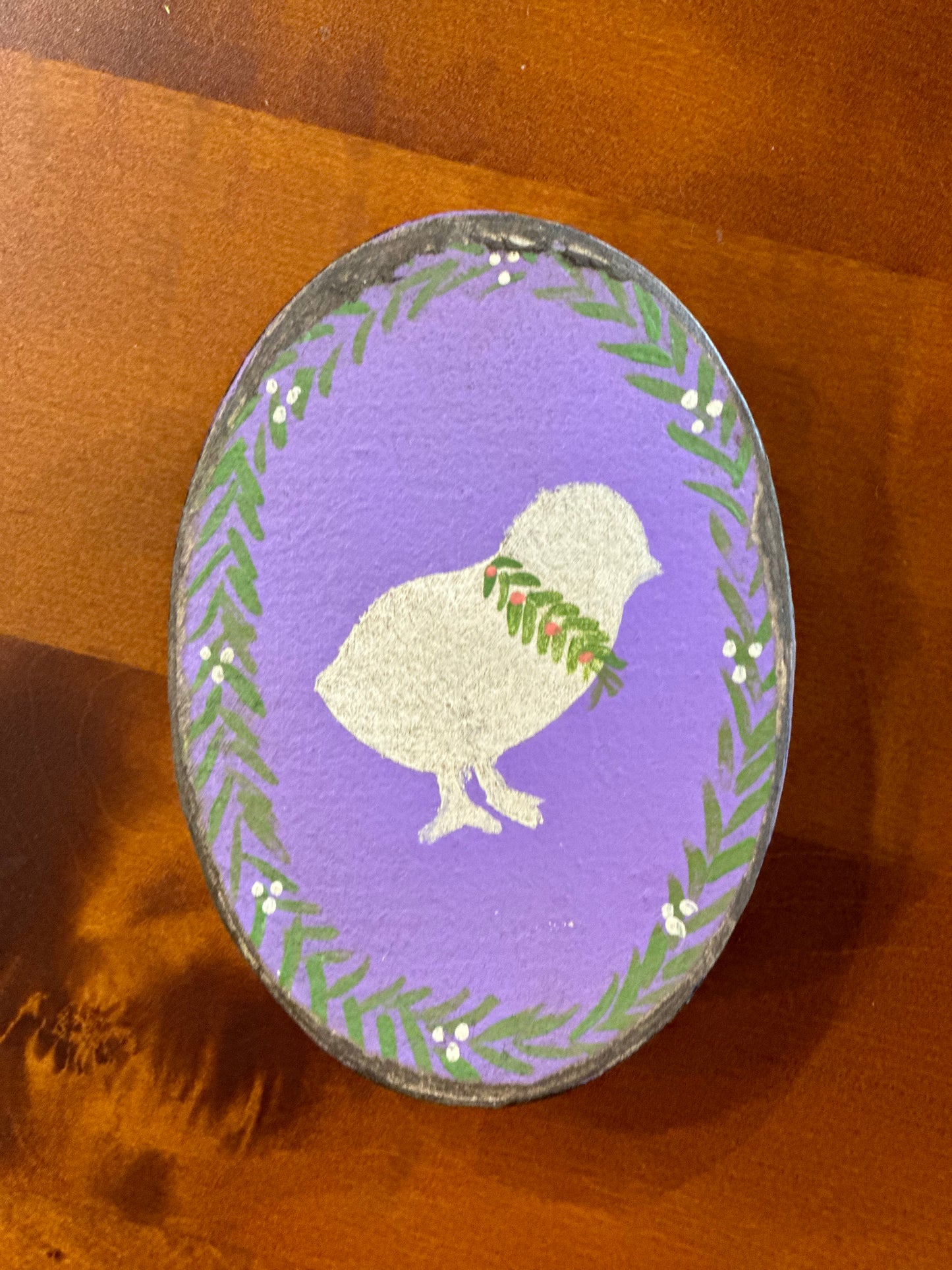 Spring/Easter Small Papier-mâché Box