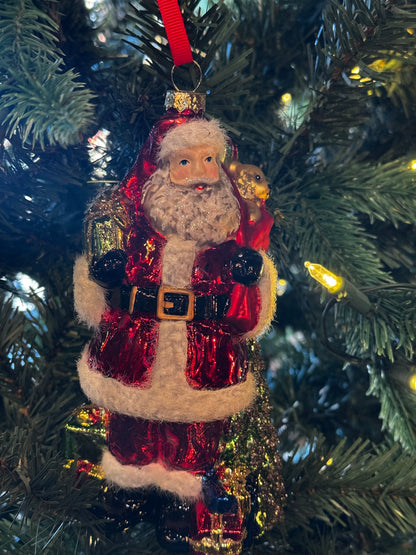 Santa Ornament w/Gifts Winter SALE