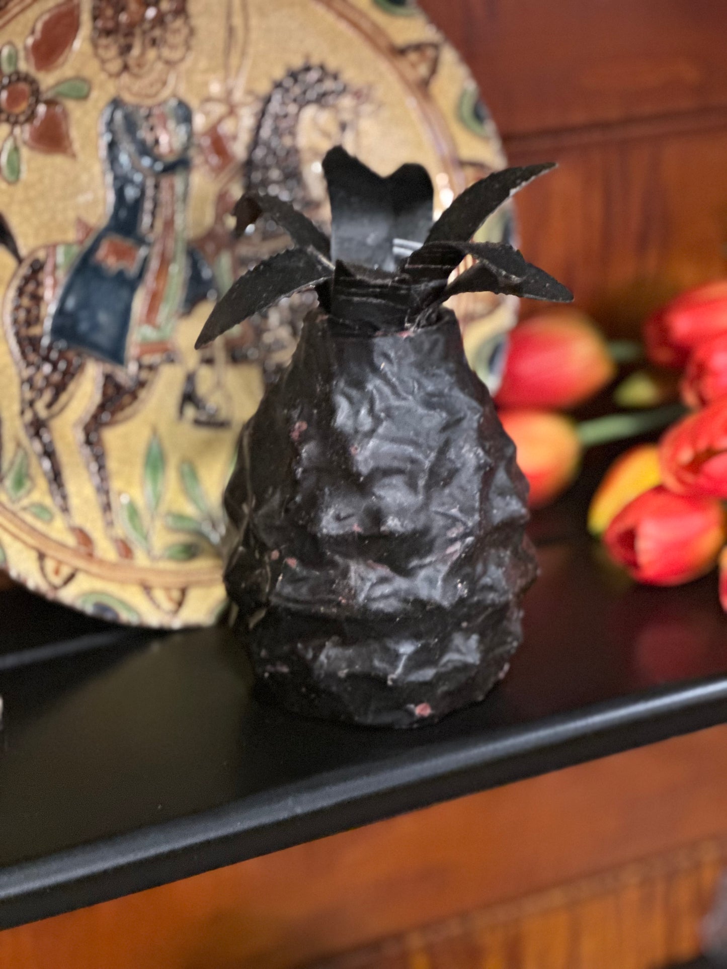 Wax Pineapple Taper Candle Holder SALE
