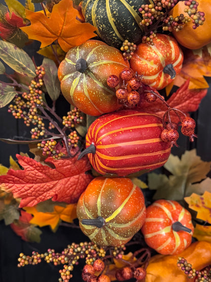 Lg. Fall & Gourd Wreath