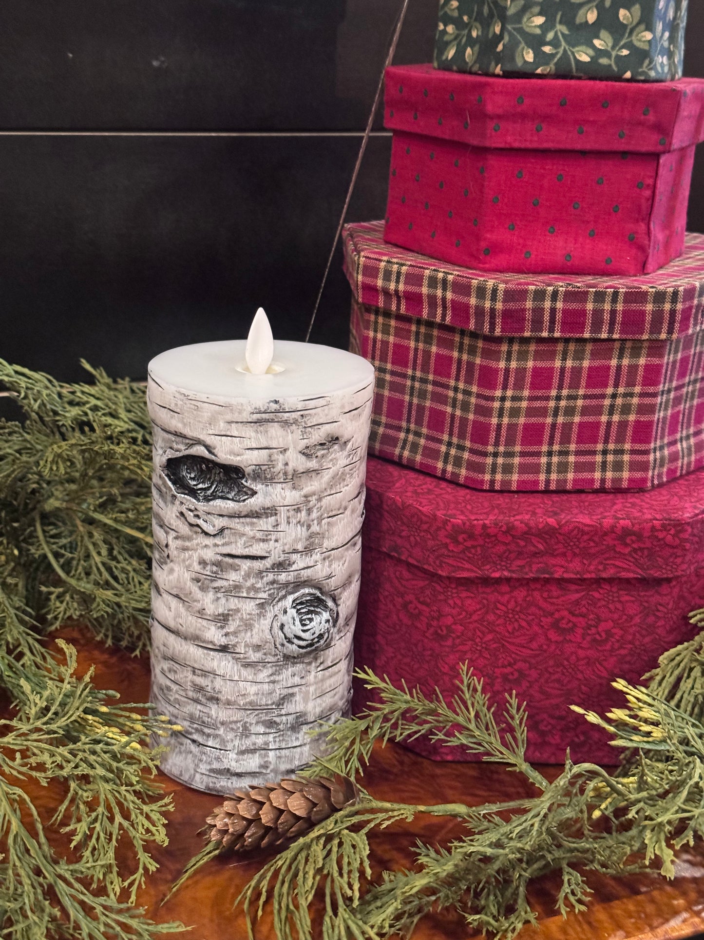 Christmas & Winter Moving Flame Candles