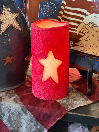 Americana Star Timer Candles