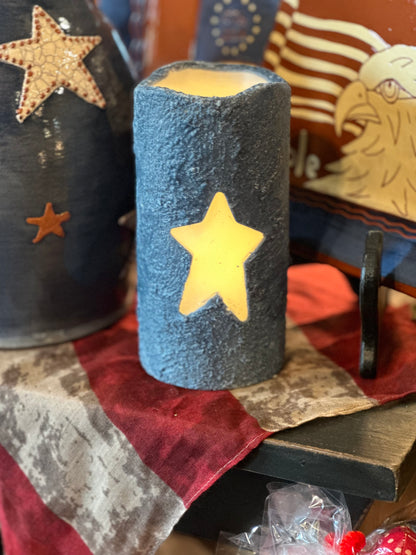 Americana Star Timer Candles