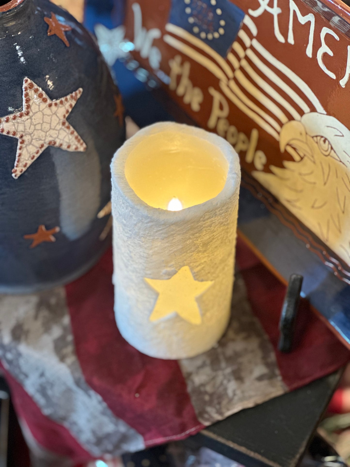 Americana Star Timer Candles