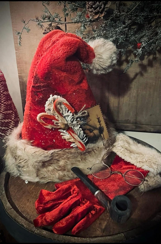Stuffed Santa Hat & Gloves SALE