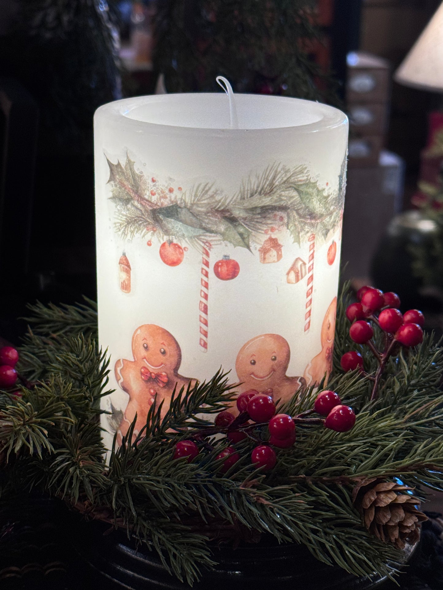 White Spruce Candle Ring