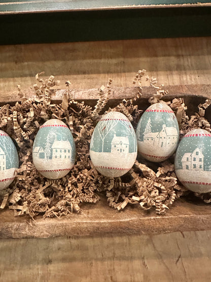 Fraktur Eggs Set Winter