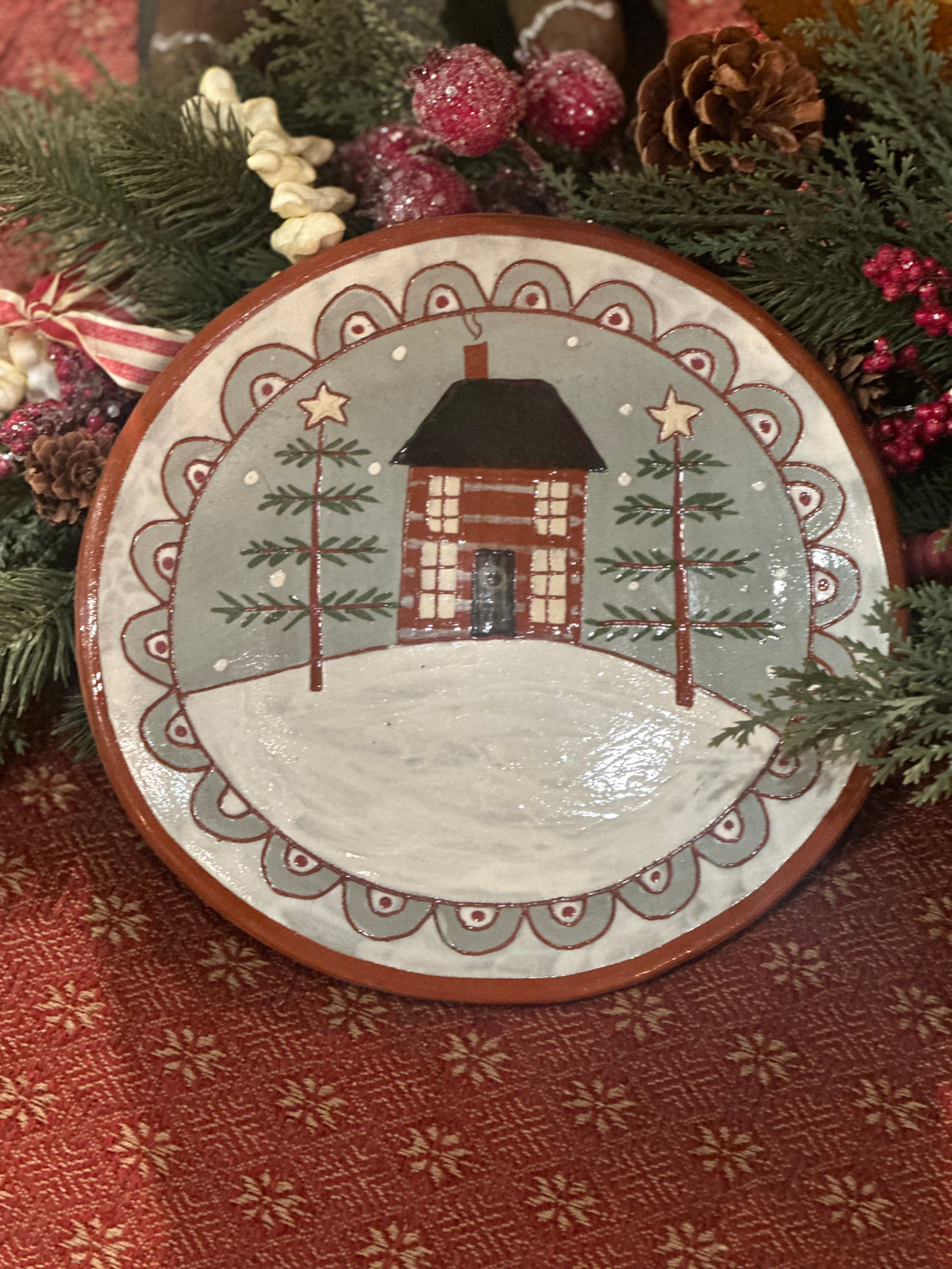 Red Oaks 8” Plate Winter