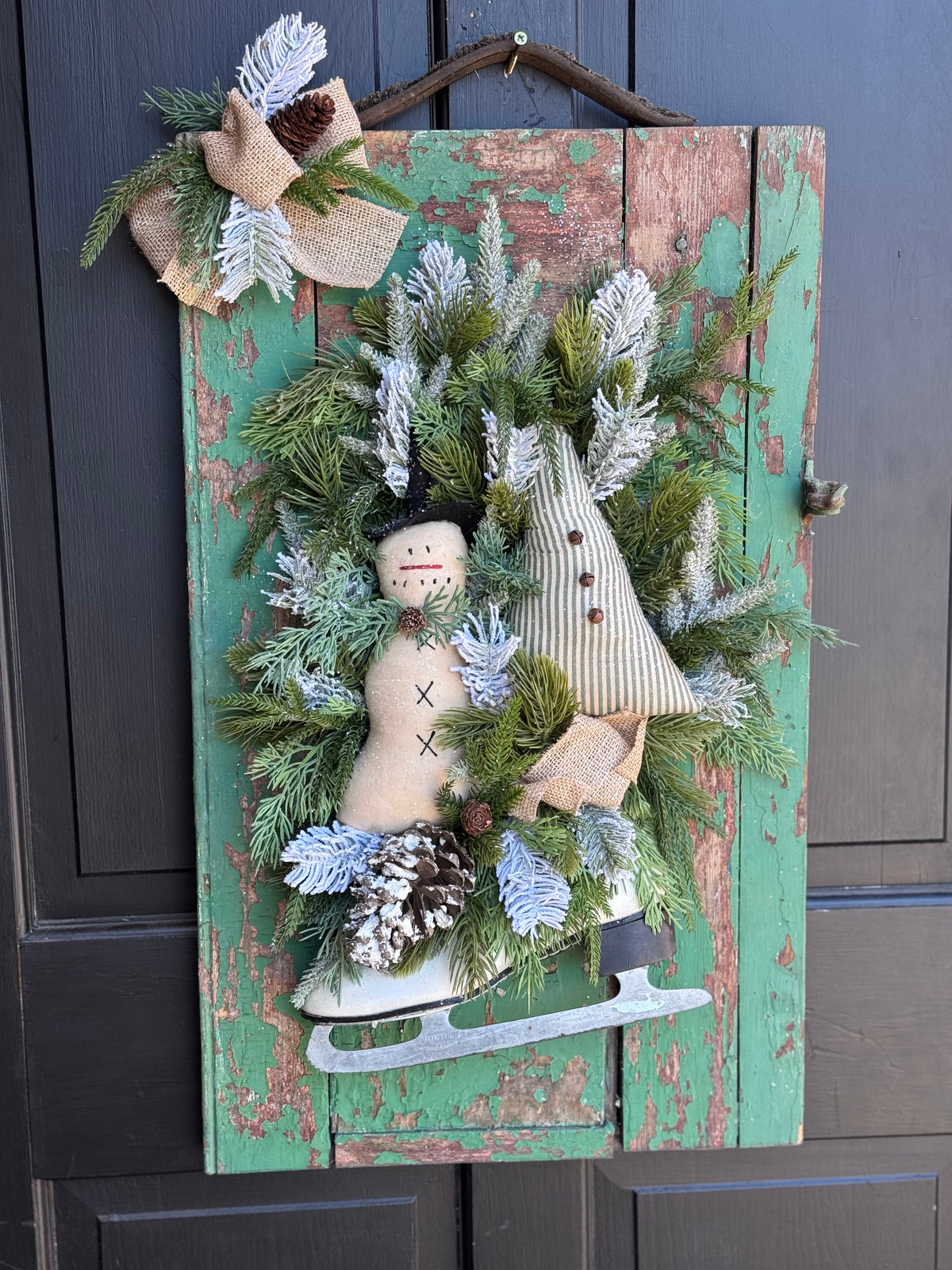 Winter Shutter Wreaths