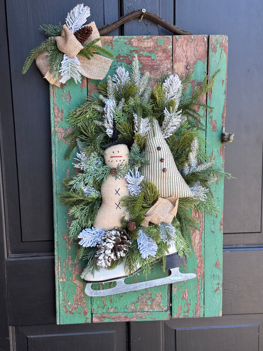 Winter Shutter Wreaths