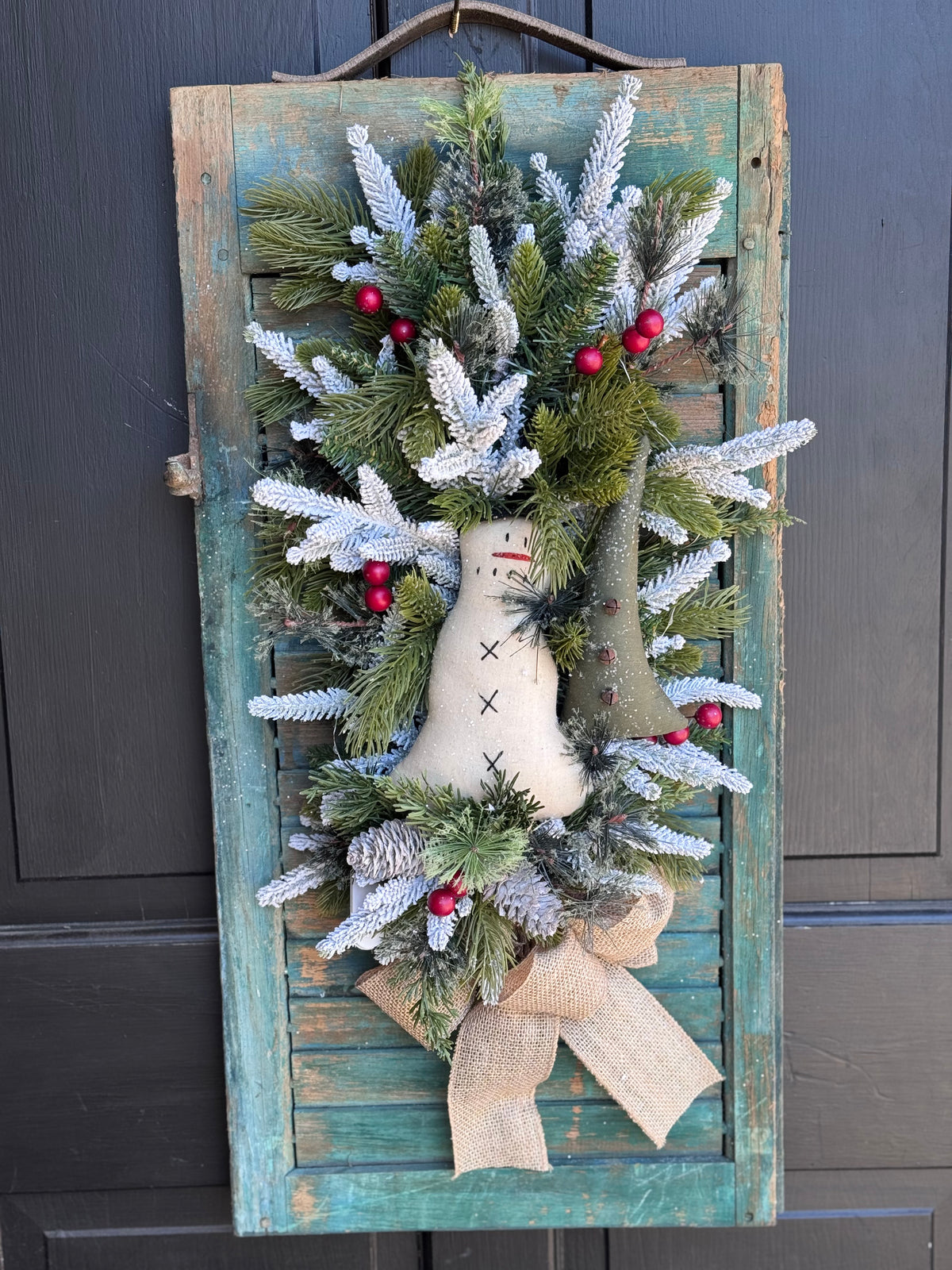Winter Shutter Wreaths