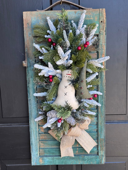 Winter Shutter Wreaths
