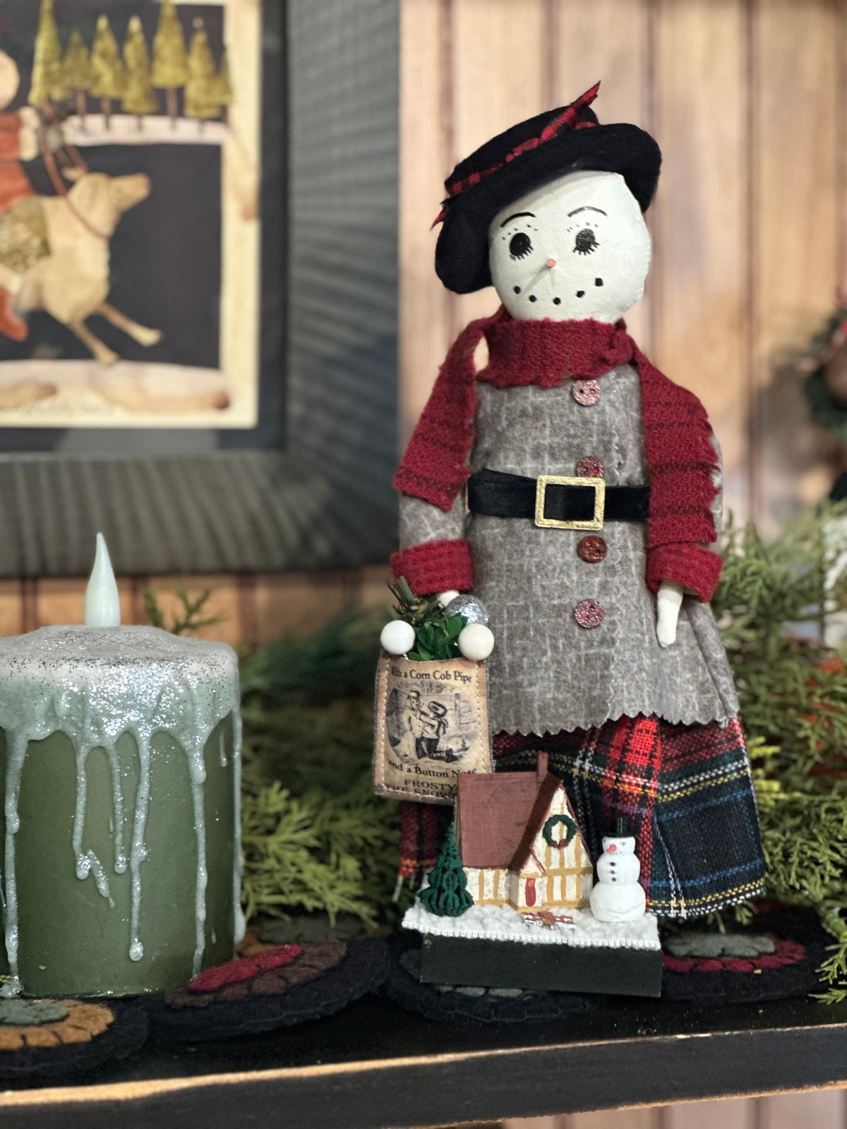 Cat Lady Christmas Dolls