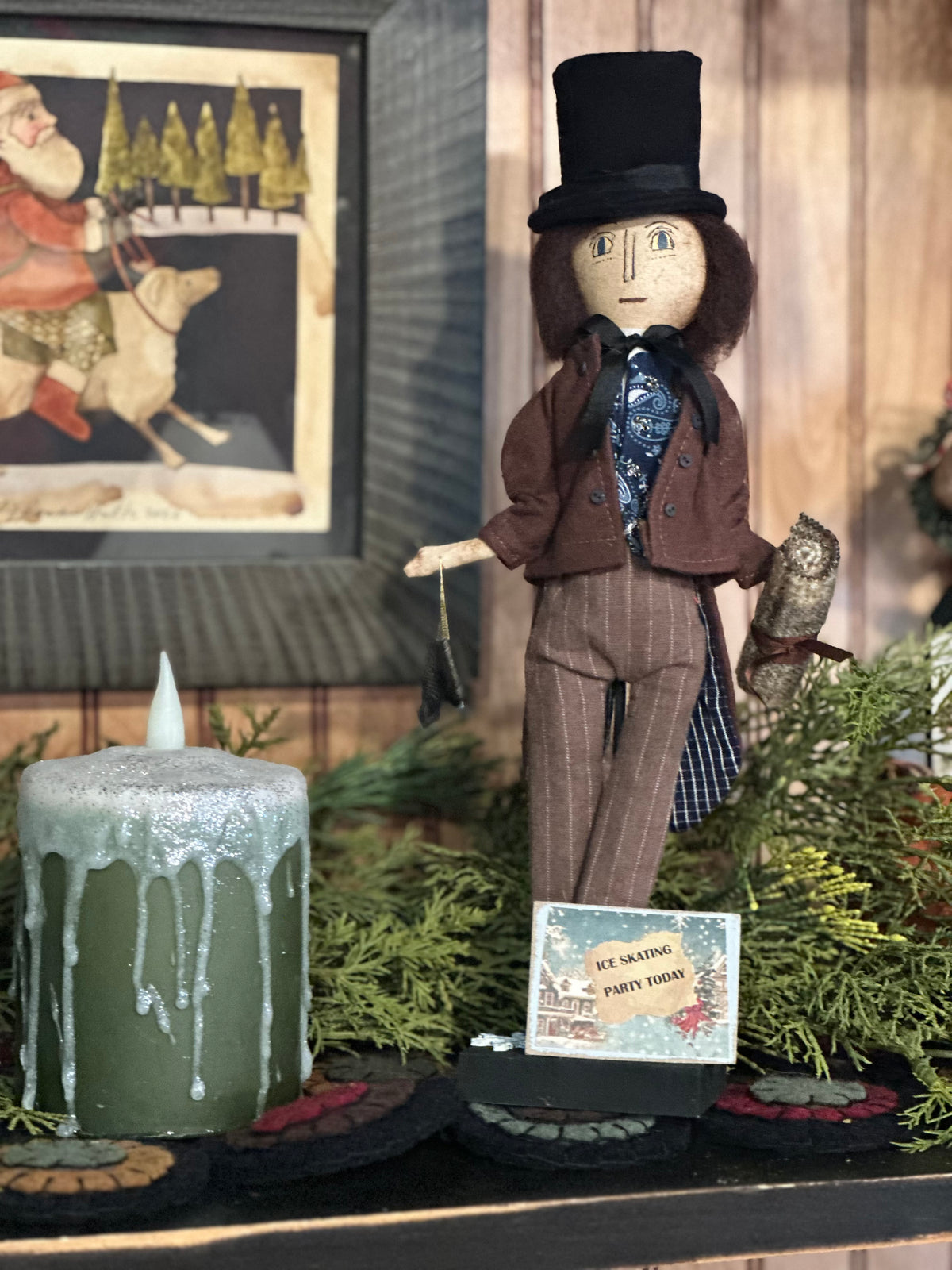 Cat Lady Christmas Dolls