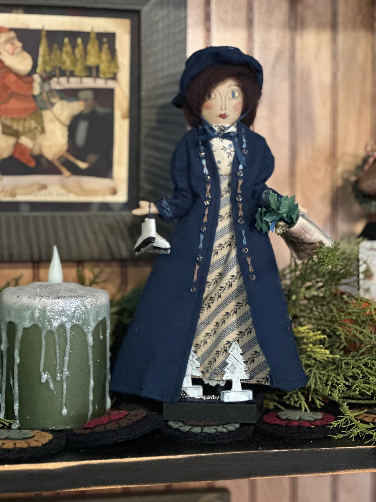Cat Lady Christmas Dolls