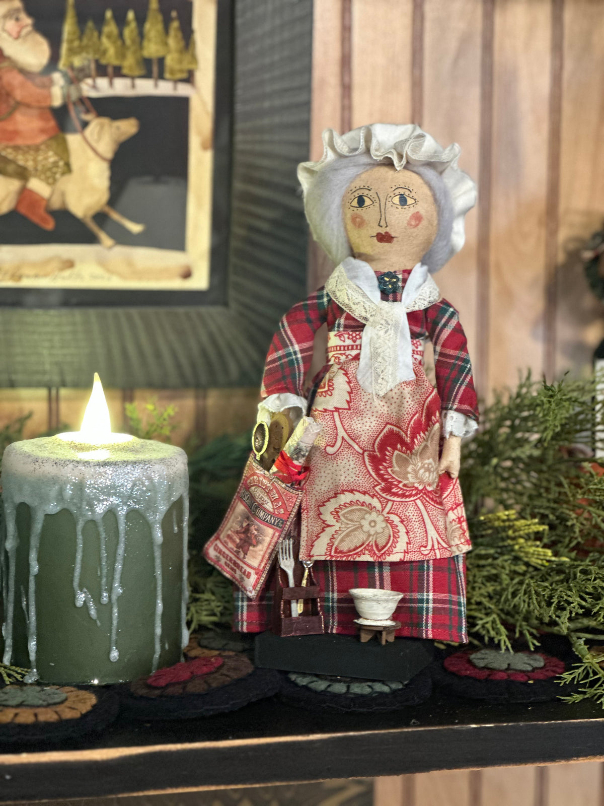 Cat Lady Christmas Dolls